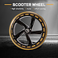 Miniatyrbilde 4 av 5: 2 stk Scooterhjul 200 mm PU-materiale Hjultykkelse 30 mm ABEC-7