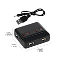 Miniatyrbilde 4 av 5: 3.7v 500mah Lipo-batteri og 4-i-1 USB-lader for Wltoys Wl Tech V911s RC-helikopter Reservedeler Tilbehør