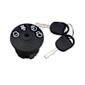 Miniatyrbillede 1 af 4: Tændingslås 4 Positioner med Nøgle til Plæneklipper Traktor 193350 532193350 (C)