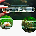Miniatyrbillede 3 af 5: Glas 3-huls Akvarium Skadedyrsfanger Fiskekum Planaria Igelorm Ormfælde Rengøringsmiddel Qinhai