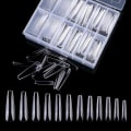 Miniatyrbilde 2 av 5: Negle-salong Ytelser Transparent Farge Spiss Oval Pipe Form [C] Trapezoid
