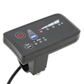 Miniatyrbillede 1 af 5: Elektrisk cykel strømvisningsskærm vandtæt 5-polet interface ABS kabinet LED displaypanel til cykling 24V