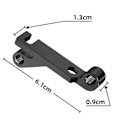 Miniatyrbillede 3 af 5: IS-montering til Flat Mount cykelbremseadapter 160 180mm Rotorbremsekaliberadapter til stelgaffelcykel