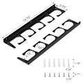 Miniatyrbilde 5 av 5: Veggmontert Fiske Stang Holder Horisontal Støtte Stativ Tak Oppbevaring Stativ for Fiske Stang Oppbevaring