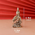 Miniatyrbilde 2 av 4: Liten Guan Yin Statue Kreativ Feng Shui Dekor for Bokylle Studierom Skrivebord (C)