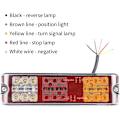 Miniatyrbillede 2 af 5: <p>2 stk LED Trailer Baglygter 12V E-Godkendt Vandafvisende Bil Baglygter, 5 Funktioner - Bremslys, Blinklys, Baklys, Positionslys, Reflektor