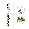 Miniatyrbillede 4 af 5: Kunstig Citronkrans Til Hjemmedekor - Realistisk Frugtmodel Rattan Vine[C] Yellow A2