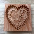 Miniatyrbillede 4 af 5: Træ Cookie Form Til Bagning Eksklusive Stempling Bagning DIY Værktøjer Til Bageri Konditori Ost Kiks