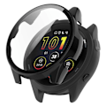 Miniatyrbilde 1 av 5: For Garmin Forerunner 265S Anti-ripe PC-klokkeetui med skjermbeskytter i herdet glass - (FCC)