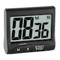 Miniatyrbillede 1 af 4: Digital timer og stopur, elektronisk æggeur, med display, store tal, sort (HYYC)