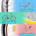 Miniatyrbillede 4 af 4: 26 stk Cykelpumpe Adapter - Schrader Presta Ventil Cykel Dæk Pumpe Adapter Av Dv Sv Med Inflator Dyses Kompressor Adapter Til Mountainbike Ballo