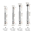 Miniatyrbild 2 av 5: 3-13mm 4-delars Set Justerbar Innerdiameter Mätare Teleskopisk Mätare Justerbar Inre Hålmätare Manuellt Mätverktyg (C)