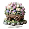 Miniatyrbild 1 av 4: 2D Blomstervagnsdekoration Platt Skrivbordsdekoration för Bokhylla Studiebord (C)