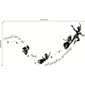 Pikkukuva 5 / 5: Peter Pan -hahmojen seinätarrat, inspiroivat lainauslauseet, irrotettava seinätarra, lasten ja vauvojen huoneen sisustus, DIY-tarra