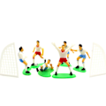 Miniatyrbillede 1 af 5: Mini Fodboldspillerfigurer Fodboldmål Modeljernbanescenarie Dekoration