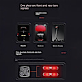 Miniatyrbild 3 av 5: Smart cykellampa set bak fram USB laddningsbar cykellampa ficklampa cykellampa cykeltillbehör