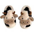 Miniatyrbild 1 av 5: Gaolinci Cartoon Ko Slippers i Bomull, Vinter Inomhus & Utomhus Tofflor för Kvinnor (38-39) 38-39