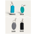 Miniatyrbilde 3 av 3: Nøkkelring (2-pakning), Overstimulering, Stim Nøkkelring, Beroligende Fidget Nøkkelring for Angstlindring (Svart og Rød) (C)
