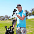Miniatyrbilde 4 av 4: Golfkøllebeskyttere for fairwaywood, drivere og hybrider, 3 stk., lang hals, mesh, sportsfan, golfkøllebeskyttere med utskiftbare tall (C)