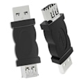 Miniatyrbillede 3 af 5: USB til 1394 6P Connector USB til Firewire Multifunktionel Bærbar Praktisk 6-polet USB Han til 1394 Konverter