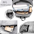 Pikkukuva 4 / 5: Reput Ultralight Packable 20l Taitettava Matka- ja Vaellusreppu Harmaa (C)