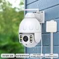 Miniatyrbilde 3 av 5: 12V 2A Strømadapter for Sikkerhetskamera, NVR DVR Inngang AC100V-240V CCTV Kamera Strømkabel for PTZ Came White