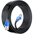 Miniatyrbillede 1 af 5: 50m Cat6 Udendørs Vandtæt Direkte Nedgravning Ethernet Netværkskabel - Utp - Cca - 550 Mhz - Sort 50 Meter