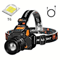 Miniatyrbilde 3 av 5: 1 stk LED-sensor hodelykter med innebygd batteri, USB-ladbare, hjemmedekorasjon, verktøy, 3 moduser, bærbar hodelykt, lett hodelykt