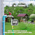 Miniatyrbild 3 av 5: Vattentimer Bevattningstimer Ipx5 Vattentät Manuell Automatisk Sprinkler Med Stor LCD-Display Enkel Installation-XinHan (C)