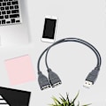Miniatyrbilde 2 av 5: USB A Hann til USB A Hunn Kabel Multifunksjonell USB Splitter Y Kabelledning (FCC)