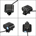 Miniatyrbillede 2 af 3: 8000 Lumen XM L2 LED Cykel Forlygte Hovedlampe Sort
