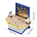 Miniatyrbillede 3 af 5: Basketballbane Foldbar Bounce Bog Mini Nøglering Basketballbane Vedhæng Legetøj