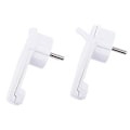 Miniatyrbilde 1 av 5: 2 stk Hvite Schuko Vinkelplugger, Schuko Flat Plug 250 V (16 A), Schuko Plug, Schuko Plug Flat, EU White