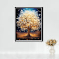 Miniatyrbild 3 av 5: DIY 5D Diamantmålningskit för Vuxna Skymning Guld Träd Diamantkonst Full Borr Kristall Strass Broderi Hantverkskit, 15,7x19,7 tum (C)
