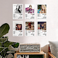 Miniatyrbillede 2 af 4: 20x30cm Taylor Swift Album Cover Poster Sæt Musik Vægdækning Sangbilleder Soveværelsesdekoration Stuedekoration Hjemmekontor[C] B