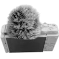 Miniatyrbild 4 av 4: Vindruta för ZV1 VLOG Mikrofon Pälsig Vindruta Muff Vindskydd Perfekt för Utomhusfilmning Förbättra Re (C)