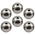 Miniatyrbilde 3 av 3: 6 stk Newtons Cradle Balanseballer Perforerte Perler Rustfrie Stålperler Smykketilbehør Hullperler[C]