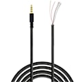 Miniatyrbilde 1 av 5: Hodetelefonkabel 3,5 mm hannkontakt lydkabel for Hyper X Cloud II Core Pro Cloudx -Stinger Revolver S