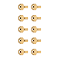 Miniatyrbild 2 av 5: 10 st Guld Urkronor Legering Vattentät Urhuvud Reparation Reservdelar Ersättningstillbehör för Urmakare[C]