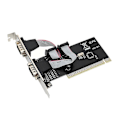 Miniatyrbild 1 av 4: PCI till Dubbel Seriell DB9 RS232 RS?232 2-Port Förlängningskort för Stationära Datorer