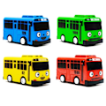 Miniatyrbild 4 av 5: Liten Buss Leksaksset, Mini Modell Dragbil, för Flickor och Pojkar, Barnkalaspresenter, Barnpresenter Fg