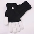 Miniatyrbillede 4 af 4: Finger Lysende LED Glow Handsker Fingerbelysning Halloween Handsker til Fest Samling Spil