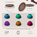 Miniatyrbilde 3 av 5: 4 stk Kaffe Kapsel Lopp, Matkvalitet Silikon Lopp for Nespresso Vertuo Pods, Vertuo Pod Lopp for Påfyllbar Nespresso