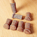 Miniatyrbild 4 av 4: 24-pack Stolsbensstrumpor Hög Elastisk Golvskydd Halkfria Stolsbensstrumpor Passar 1\" till 2\" Diameter, Stickade Möbelkuddar (Brun) (C)