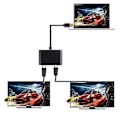 Miniatyrbild 5 av 5: 3-i-1 USB-dockningsstation, hub-adapter, USB 3.0 till dubbla HDMI-kompatibla omvandlare