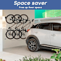 Miniatyrbild 1 av 5: 1 PACK Svängbar Cykelställ Garage Väggmonterat Cykelhängare för Garage Cykelställ Cykel Förvaring Vertikal Cykelställ