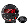 Miniatyrbild 1 av 5: Extra högt vibrerande väckarklocka med sängvibrator för tunga sovare sovrum[C]