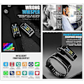 Miniatyrbild 2 av 5: 2-i-1 Smart Armband Bluetooth-headset Vattentät Klocka Trådlösa Hörlurar