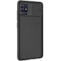 Miniatyrbild 3 av 4: NILLKIN Black Mirror Series PC Camshield Full Coverage Dammtät Reptåligt Mobiltelefonfodral För Samsung Galaxy A51 I6(FCC)