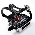 Miniatyrbilde 3 av 5: SPD-pedaler for spinningsykkel med tåbur for Shimano-klips pedaler Innendørs treningssykkel plattform pedaler 9/16\"